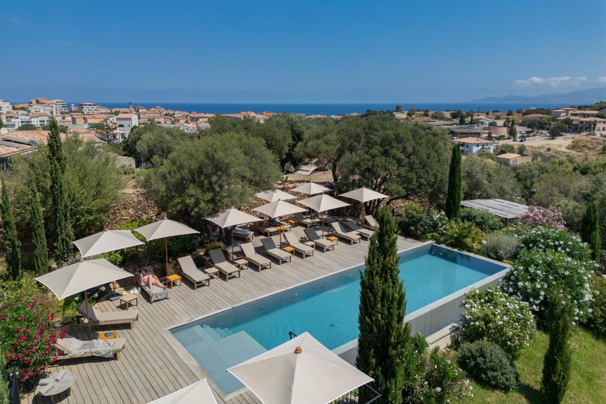 Hotel Restaurant Villa Josephine LʼÎle-Rousse Exteriör bild